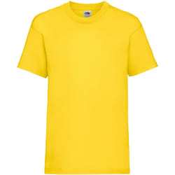 Fruit Of The Loom - T-Shirt à manches courtes - Enfant (Lot de 2) (Jaune)