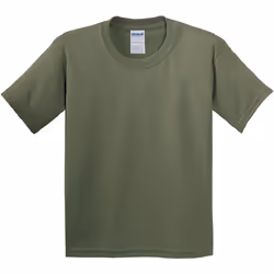 Gildan - T-Shirt - Enfant unisexe (Vert militaire)