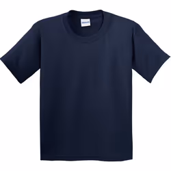 Gildan - T-Shirt doux - Enfant (Lot de 2) (Bleu marine)