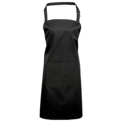 Premier - Tablier avec poche (Lot de 2) - Taille unique (Noir)