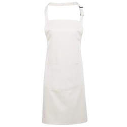 Premier - Tablier avec poche (Lot de 2) - Taille unique (Blanc)