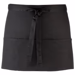 Premier - Tablier de bar à 3 poches (Lot de 2) - Taille unique (Noir)