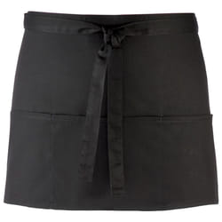 Premier - Tablier de bar à 3 poches (Lot de 2) - Taille unique (Noir)