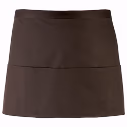 Premier - Tablier de bar à 3 poches (Lot de 2) - Taille unique (Marron)