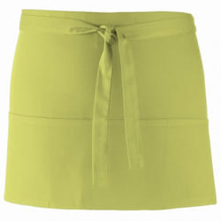 Premier - Tablier de bar à 3 poches (Lot de 2) - Taille unique (Vert citron)