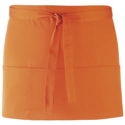 Premier - Tablier de bar à 3 poches (Lot de 2) - Taille unique (Orange)
