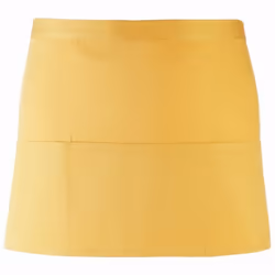 Premier - Tablier de bar à 3 poches (Lot de 2) - Taille unique (Tournesol)