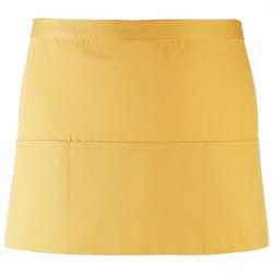 Premier - Tablier de bar à 3 poches (Lot de 2) - Taille unique (Tournesol)