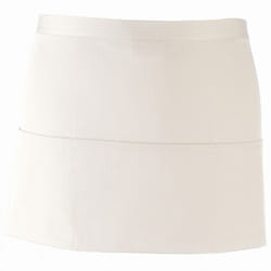 Premier - Tablier de bar à 3 poches (Lot de 2) - Taille unique (Blanc)