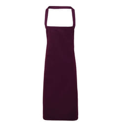 Premier - Tablier sans poche (Lot de 2) - Taille unique (Aubergine)