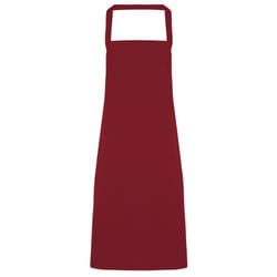 Premier - Tablier sans poche (Lot de 2) - Taille unique (Bordeaux)