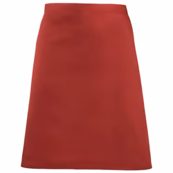 Premier - Tablier mi-long (Lot de 2) - Taille unique (Rouge)