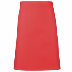 Premier - Tablier mi-long (Lot de 2) - Taille unique (Rouge fraise)