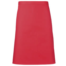 Premier - Tablier mi-long (Lot de 2) - Taille unique (Rouge fraise)