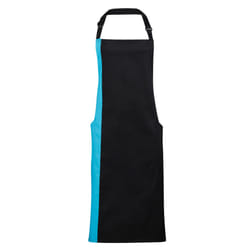 Premier - Tablier en contraste (Lot de 2) - Taille unique (Noir/Turquoise)