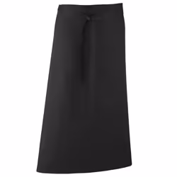 Premier - Tablier de bar style continental long (Lot de 2) - Taille unique (Noir)