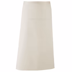Premier - Tablier de bar style continental long (Lot de 2) - Taille unique (Naturel)