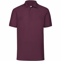 Fruit Of The Loom - Polo à manches courtes - Enfant (Lot de 2) (Bordeaux)
