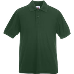 Fruit Of The Loom - Polo à manches courtes - Enfant (Lot de 2) (Vert bouteille)