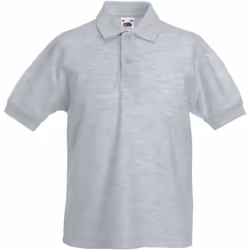 Fruit Of The Loom - Polo à manches courtes - Enfant (Lot de 2) (Gris)