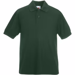 Fruit Of The Loom - Polo à manches courtes - Enfant (Lot de 2) (Vert bouteille)