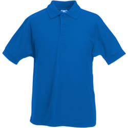 Fruit Of The Loom - Polo à manches courtes - Enfant (Lot de 2) (Bleu royal)