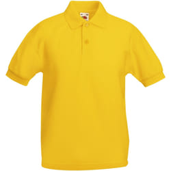 Fruit Of The Loom - Polo à manches courtes - Enfant (Lot de 2) (Tournesol)