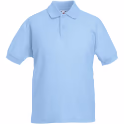 Fruit Of The Loom - Polo à manches courtes - Enfant (Lot de 2) (Bleu ciel)