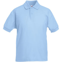 Fruit Of The Loom - Polo à manches courtes - Enfant (Lot de 2) (Bleu ciel)