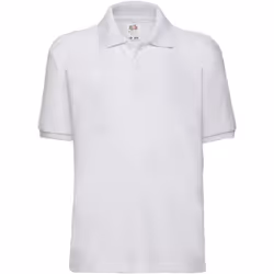 Fruit Of The Loom - Polo à manches courtes - Enfant (Lot de 2) (Blanc)