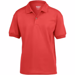 Gildan DryBlend - Polo à manches courtes - Enfant unisexe (Lot de 2) (Rouge)