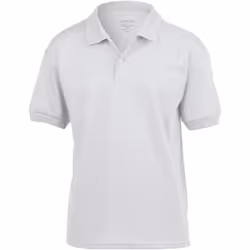 Gildan DryBlend - Polo à manches courtes - Enfant unisexe (Lot de 2) (Blanc)