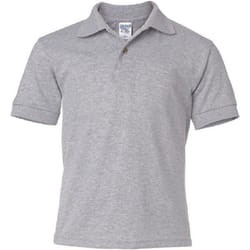 Gildan DryBlend - Polo à manches courtes - Enfant unisexe (Lot de 2) (Gris sport)
