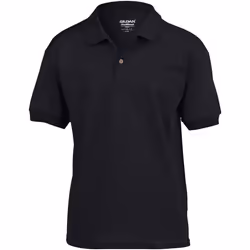 Gildan DryBlend - Polo à manches courtes - Enfant unisexe (Lot de 2) (Noir)