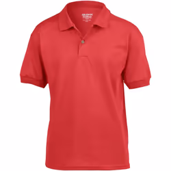 Gildan DryBlend - Polo à manches courtes - Enfant unisexe (Lot de 2) (Rouge)