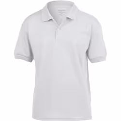 Gildan DryBlend - Polo à manches courtes - Enfant unisexe (Lot de 2) (Blanc)