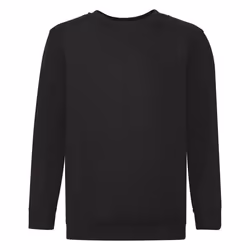 Fruit Of The Loom - Sweatshirt - Enfant unisexe (Lot de 2) (Noir)