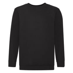 Fruit Of The Loom - Sweatshirt - Enfant unisexe (Lot de 2) (Noir)