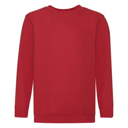 Fruit Of The Loom - Sweatshirt - Enfant unisexe (Lot de 2) (Rouge)