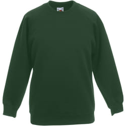 Fruit Of The Loom - Sweatshirt - Enfant unisexe (Lot de 2) (Vert bouteille)
