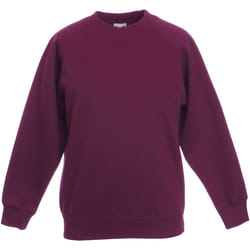 Fruit Of The Loom - Sweatshirt - Enfant unisexe (Lot de 2) (Bordeaux)