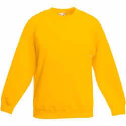 Fruit Of The Loom - Sweatshirt classique - Enfant unisexe (Lot de 2) (Tournesol)