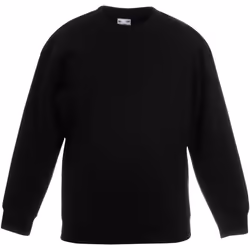 Fruit Of The Loom - Sweatshirt classique - Enfant unisexe (Lot de 2) (Noir)