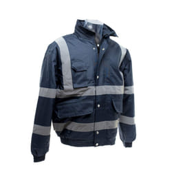 Yoko - Veste bomber haute visibilité - Homme (Lot de 2) (Bleu marine)
