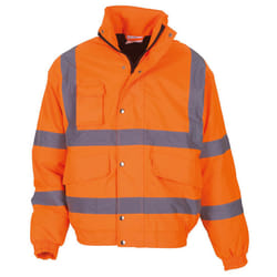Yoko - Veste bomber haute visibilité - Homme (Lot de 2) (Orange haute visibilité)