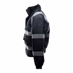Yoko - Veste bomber haute visibilité - Homme (Lot de 2) (Noir)