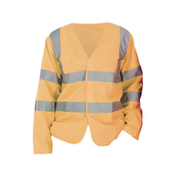 Yoko - Gilet à manches longues haute visibilité - Homme (Lot de 2) (Orange haute visibilité)