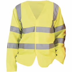 Yoko - Gilet à manches longues haute visibilité - Homme (Lot de 2) (Jaune Haute Visibilité)