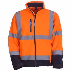 Yoko - Veste haute visibilité - Homme (Lot de 2) (Orange fluo/Bleu marine)