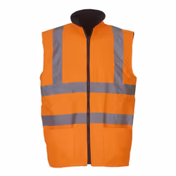 Yoko - Gilet polaire haute visibilité - Homme (Lot de 2) (Orange haute visibilité)